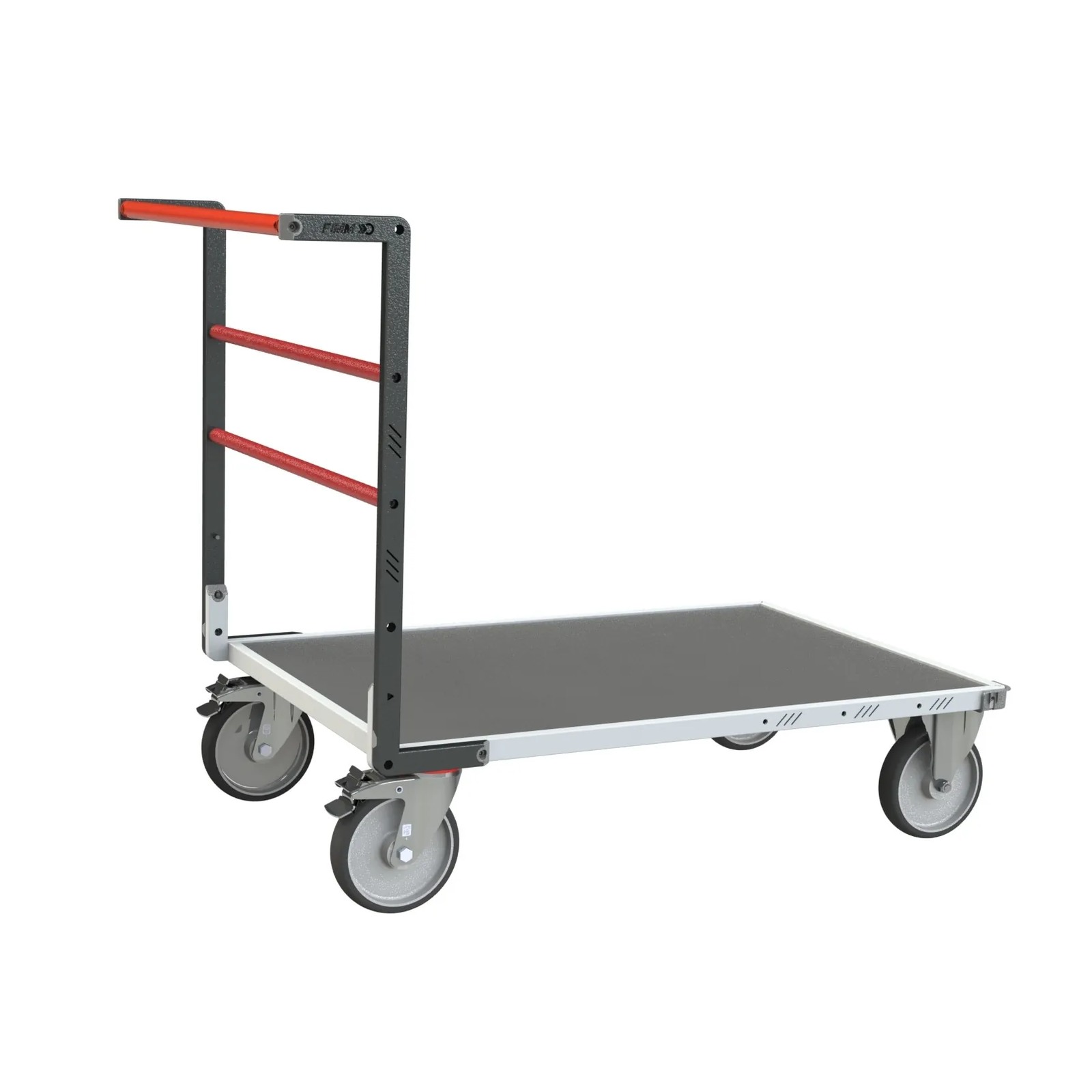 Chariot dossier fixe plateau bois médium + caoutchouc 1200x800 mm 600 kg - FIMM - 806723450
