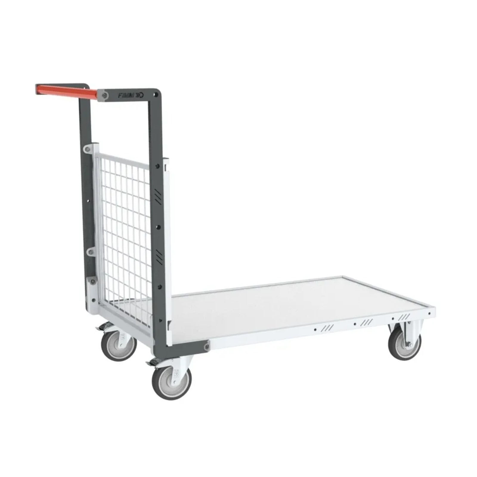 Chariot modulaire grillagé 1 dossier plateau bois 850x500 mm 250 kg - FIMM - 806724141