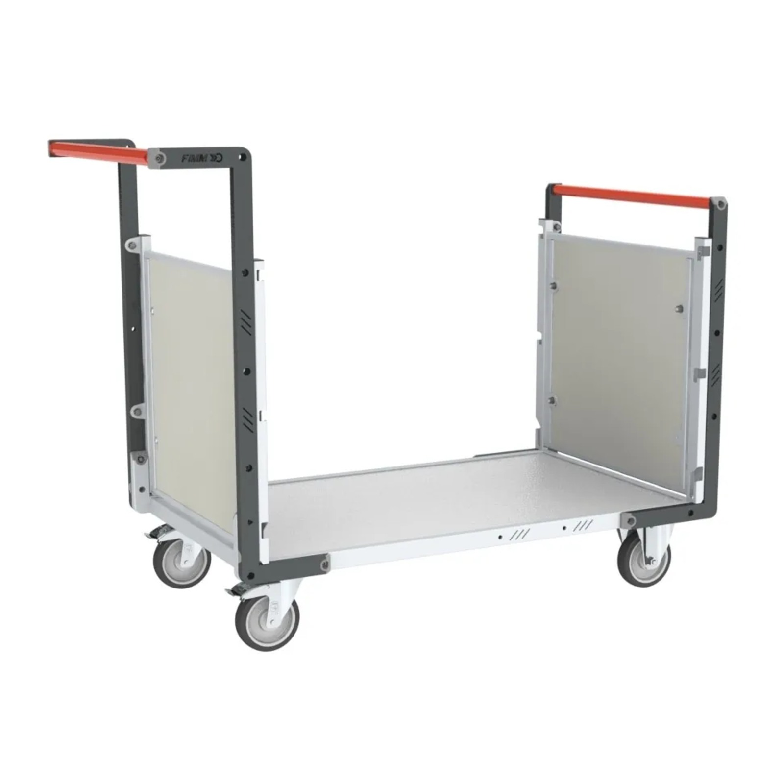 Chariot modulaire - 2 dossiers plateau bois 850x500 mm 250 kg - FIMM - 806724172