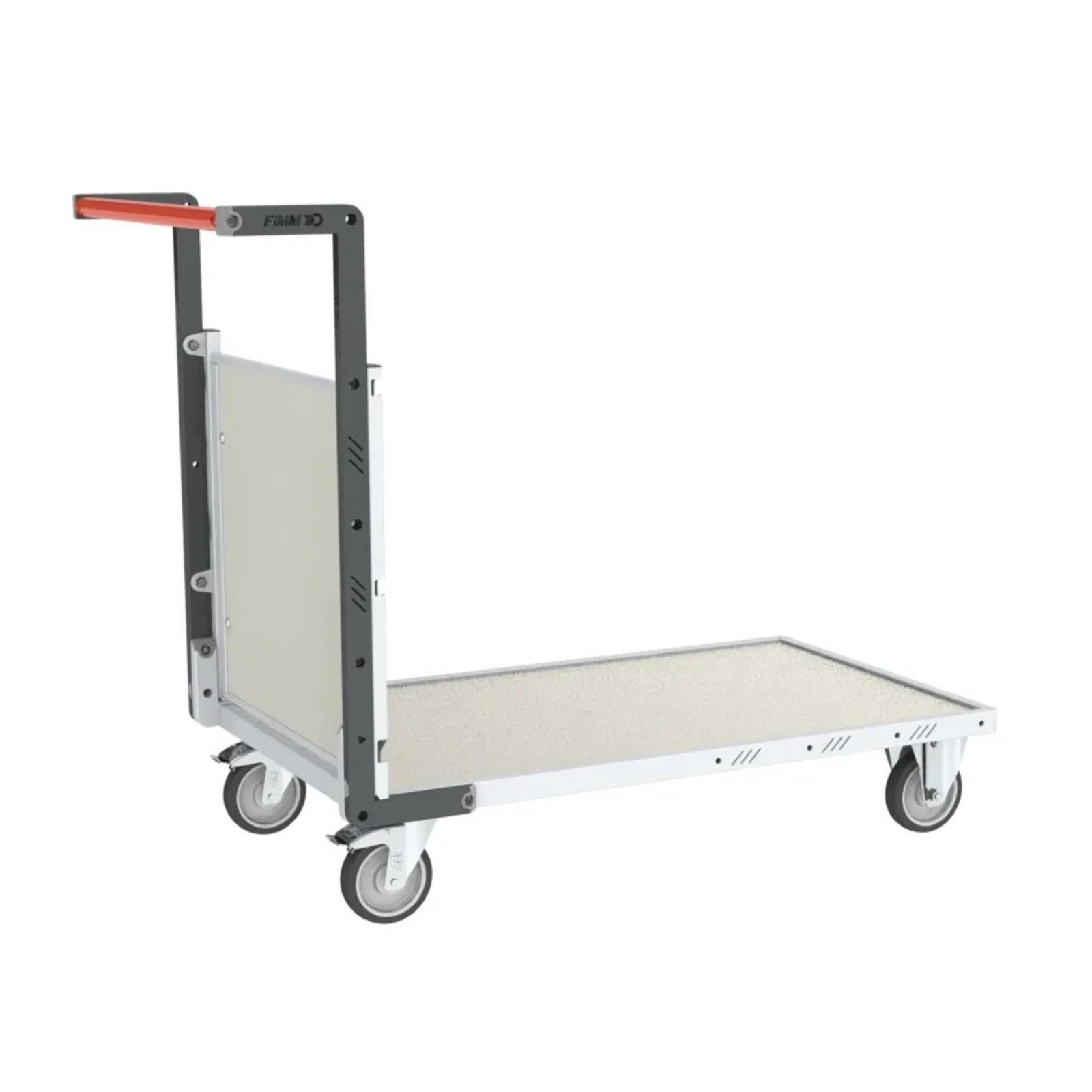 Chariot modulaire - 1 dossier plateau tôle galva 1000x600 mm 250 kg - FIMM - 806724281