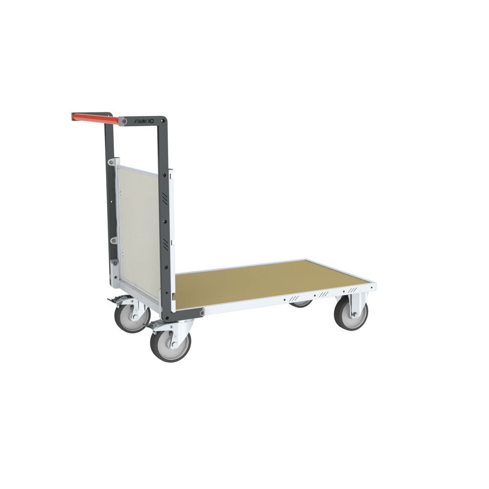 Chariot modulaire - 1 dossier, plateau bois médium 1000x600 mm 500 kg - FIMM - 806724571