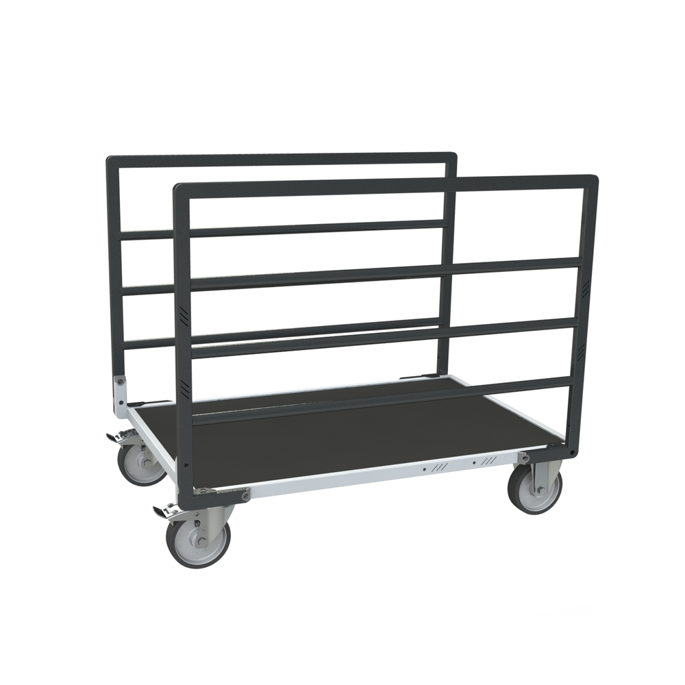 Chariot tube avec 2 ridelles et plateau 1200x800 mm 500 kg - FIMM - 806724633