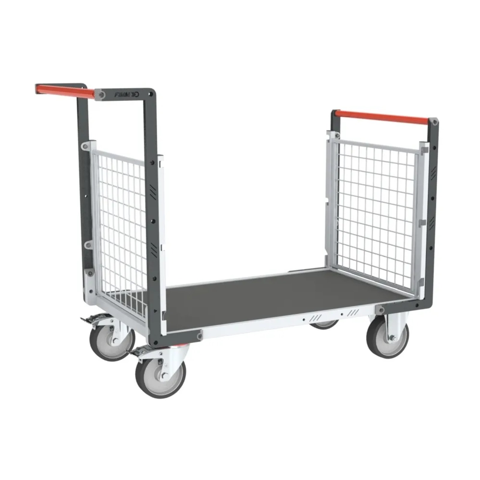 Chariot grillagé 2 dossiers et plateau 1200x800 mm 500 kg - FIMM - 806724662
