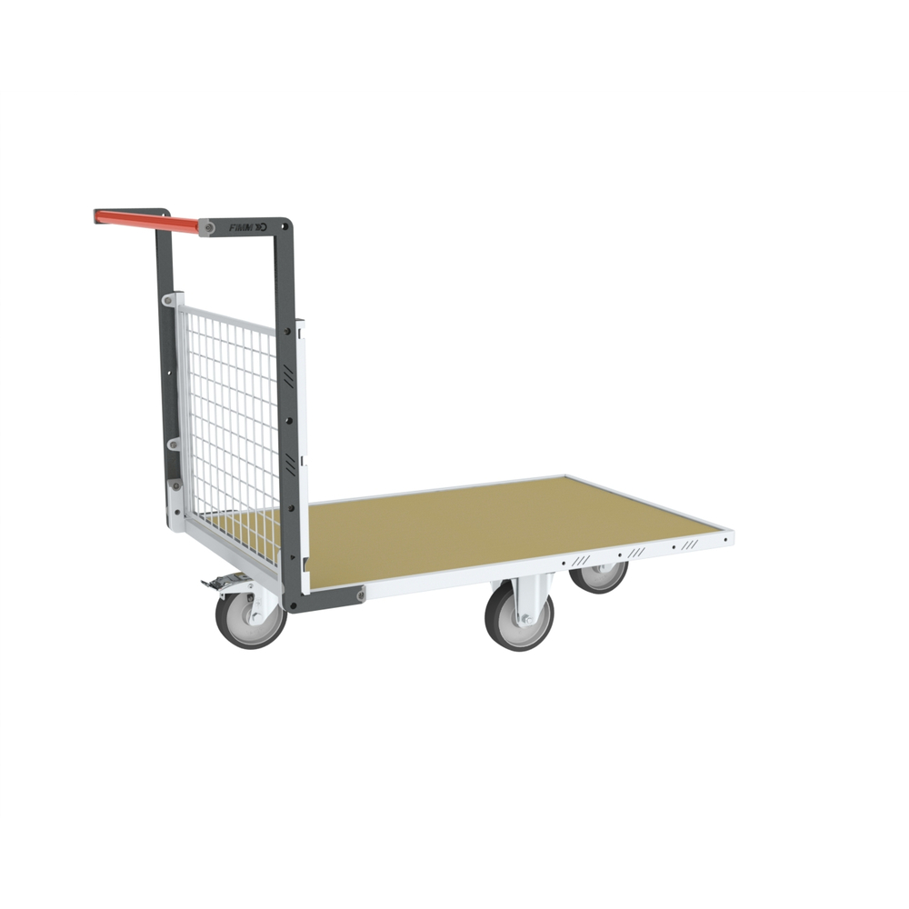 Chariot modulaire grillagé 1 dossier + plateau bois 1200x800 mm 500 kg - FIMM - 806724741