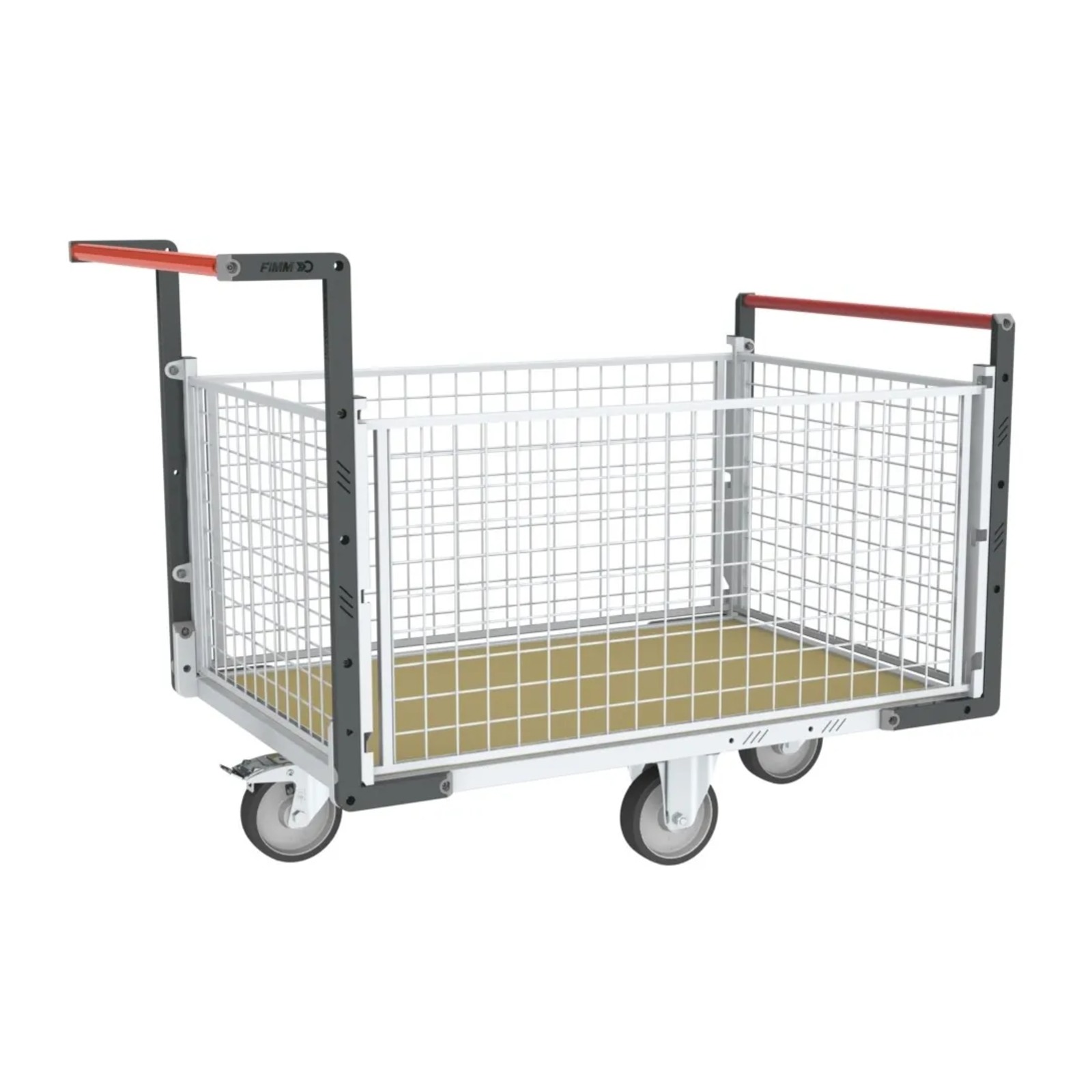 Chariot 2 dossiers + 2 ridelles et plateau 1200x800 mm 500 kg - FIMM - 806724745