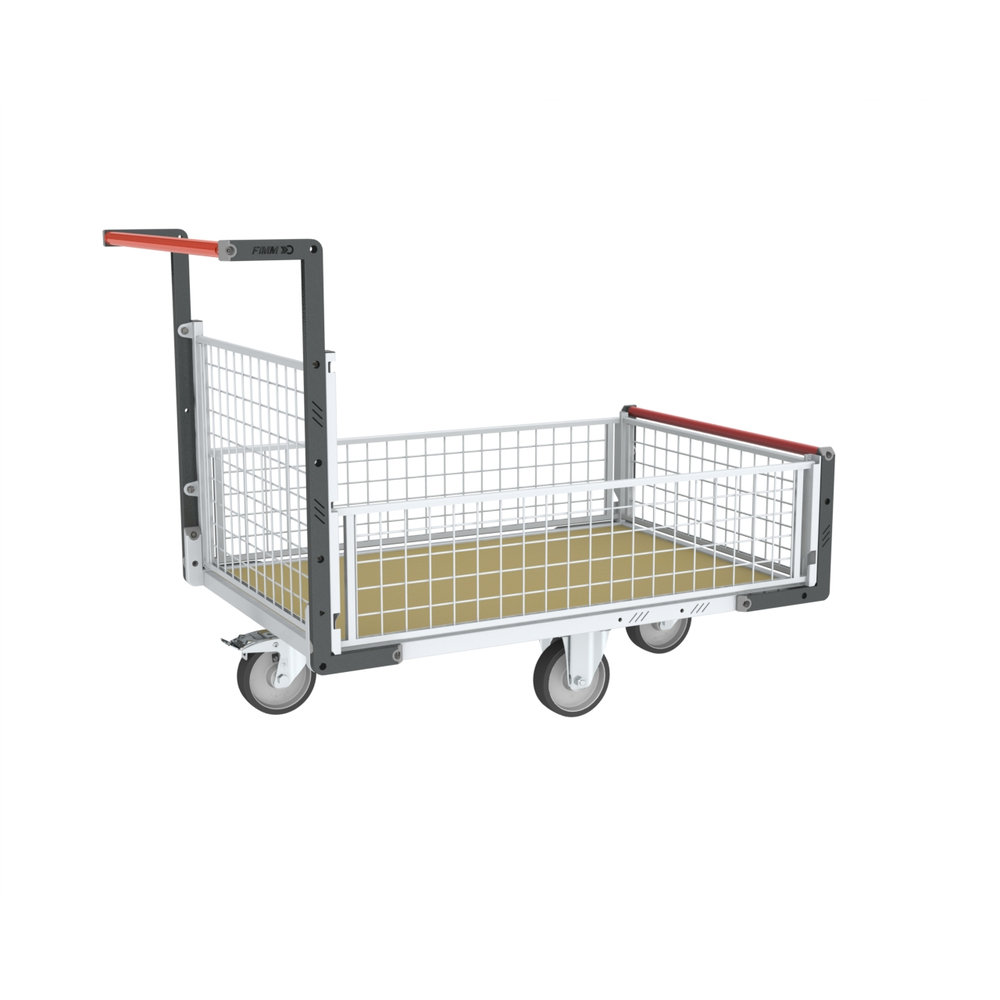 Chariot 1 dossier et 3 demi-ridelles et plateau 1200x800 mm 500 kg - FIMM - 806724746