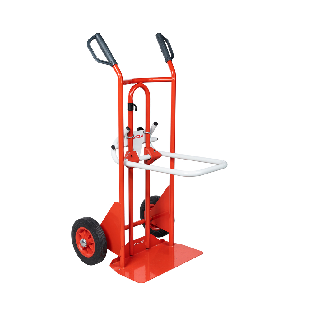 Diable porte bac bavette fixe poignée ouverte 250 kg roues CC FIMM - 810005346