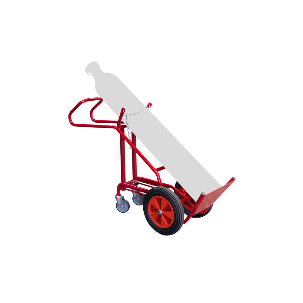 Diable 250 kg 1 bouteille avec béquille roues caoutchouc FIMM - 810007962