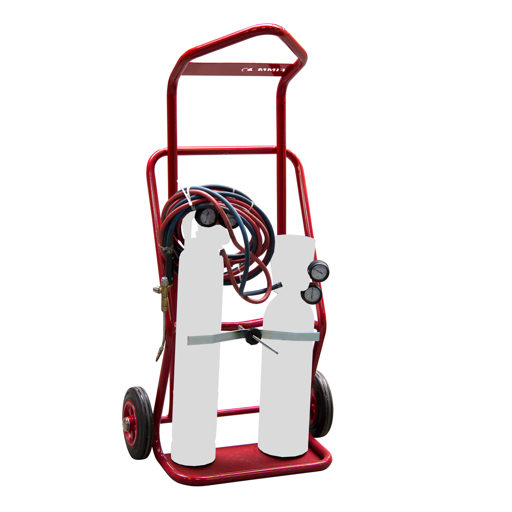 Diable 100 kg 2 bouteilles élingable roues caoutchouc FIMM - 810008371