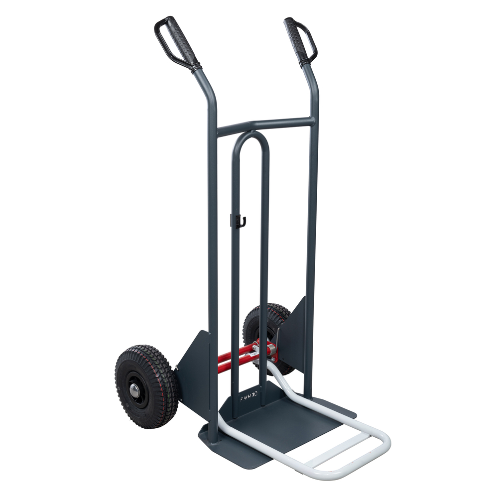 Diable à poignées à garde bavette repliable roues gonflées - DBA 350 kg - 810302121