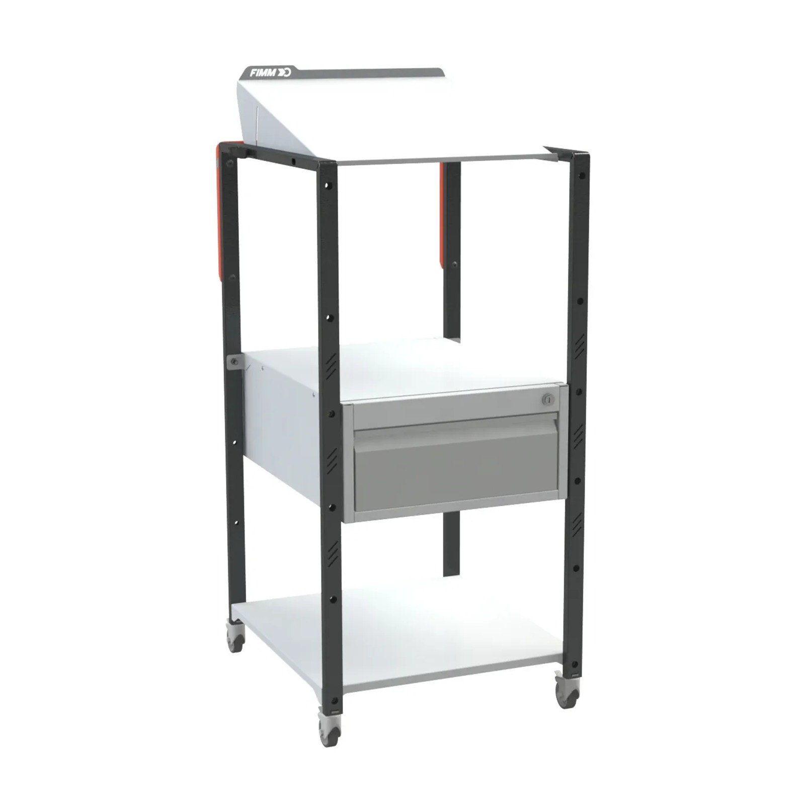 Pupitres d'atelier avec 2 plateaux +1 tiroir sur roulettes FIMM - 820005975