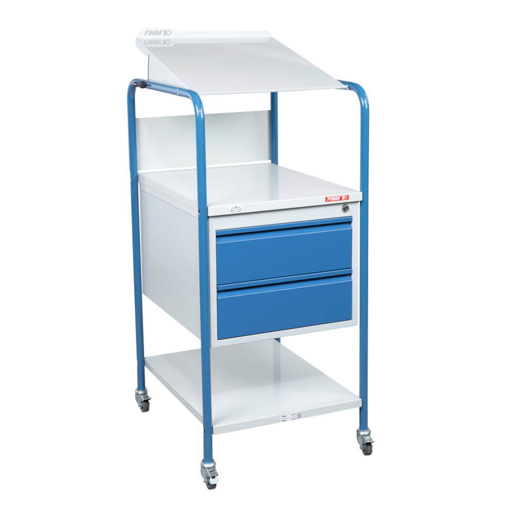 Pupitres d'atelier avec 2 plateaux + 2 tiroirs sur roulettes FIMM - 820005976