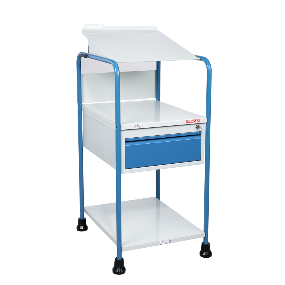Pupitres d'atelier avec 2 plateaux + 1 tiroir sur patins FIMM - 820005995