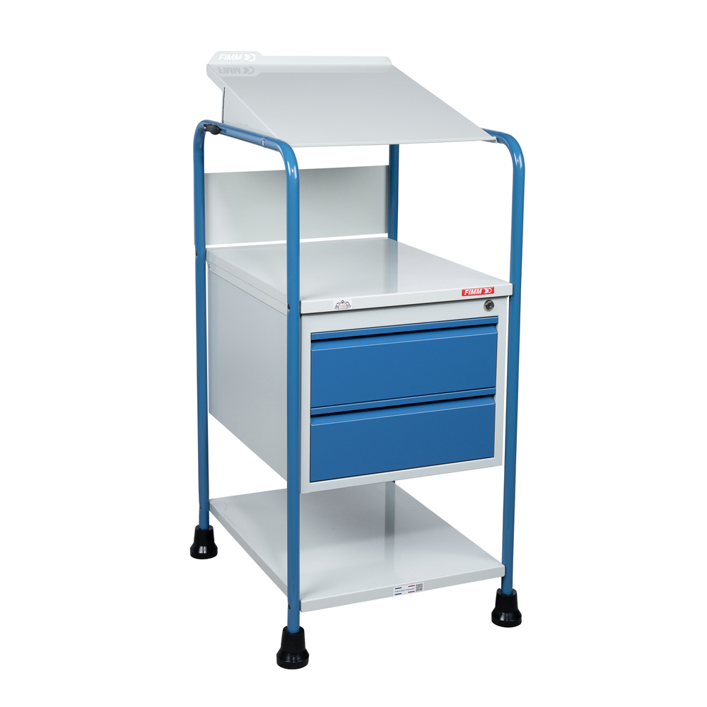 Pupitres d'atelier avec 2 plateaux + 2 tiroirs sur patins FIMM - 820005996