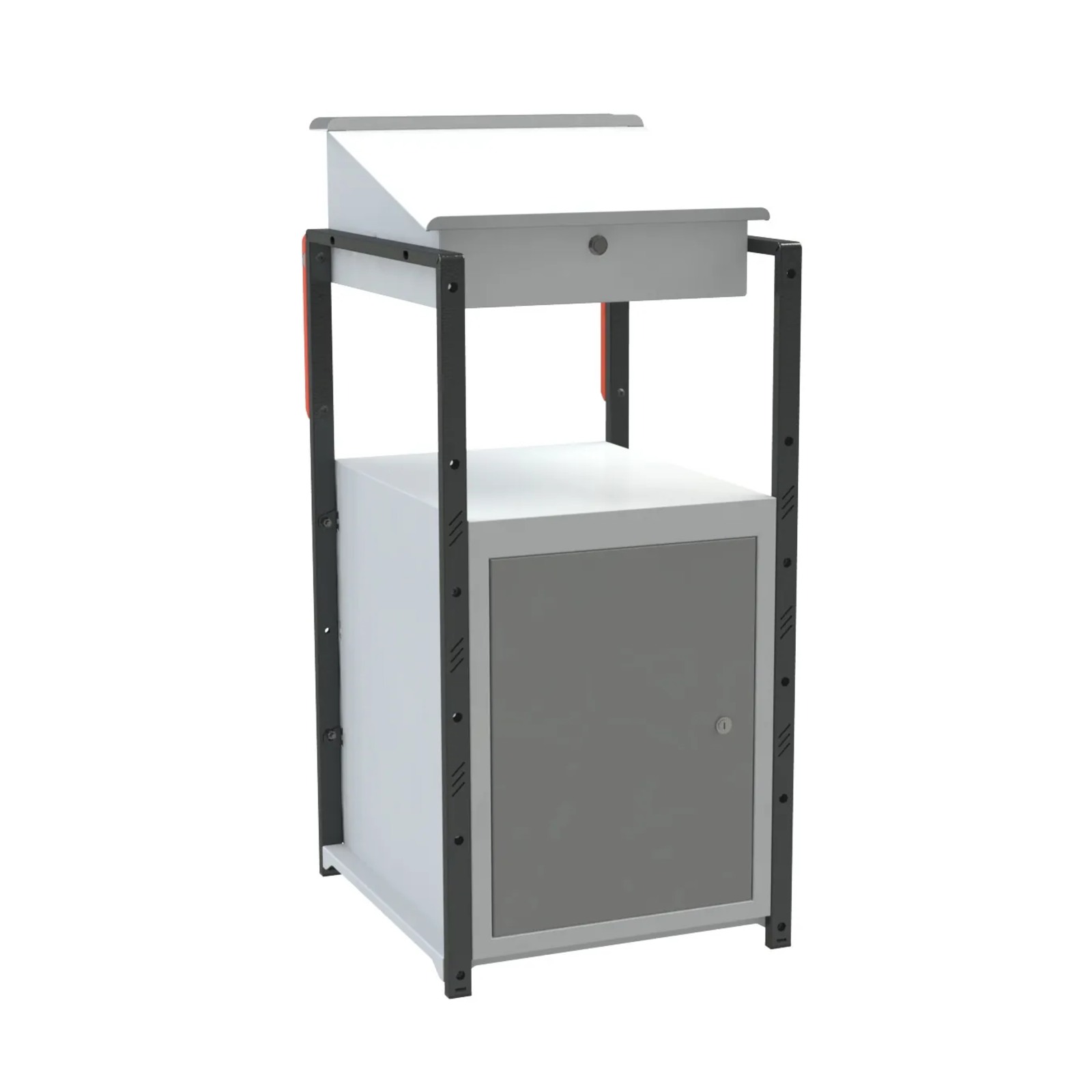Pupitre atelier bloc 1 porte 4 patins caoutchouc FIMM - 820008488