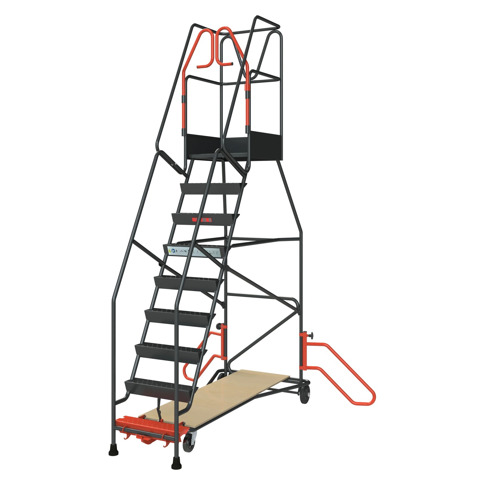 Escabeaux à immobilisation automatique 5 à 15 marches 150 kg - 9 FIMM - 830008814