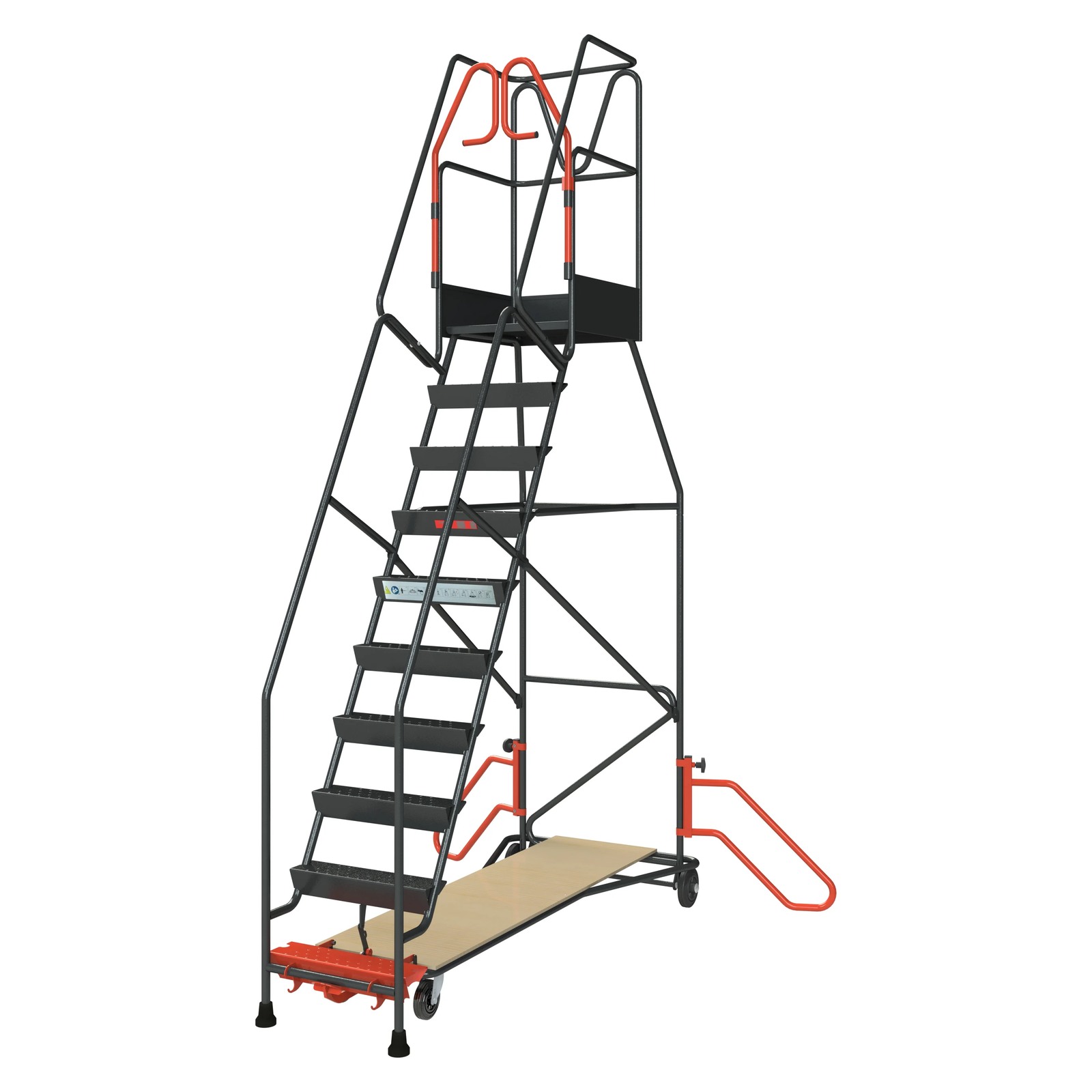 Escabeaux à immobilisation automatique 5 à 15 marches 150 kg - 10 FIMM - 830008815