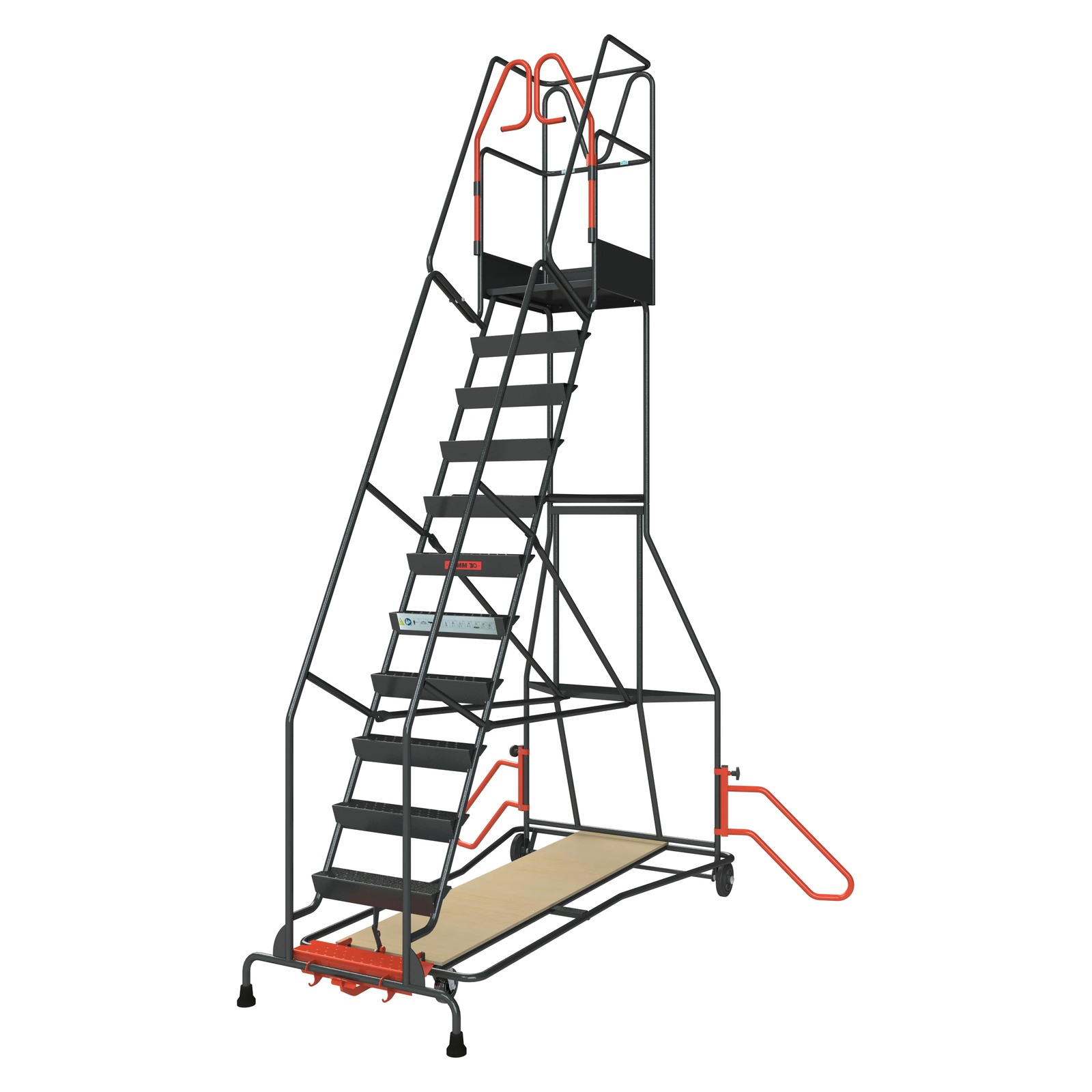 Escabeaux à immobilisation automatique 5 à 15 marches 150 kg - 12 FIMM - 830008817