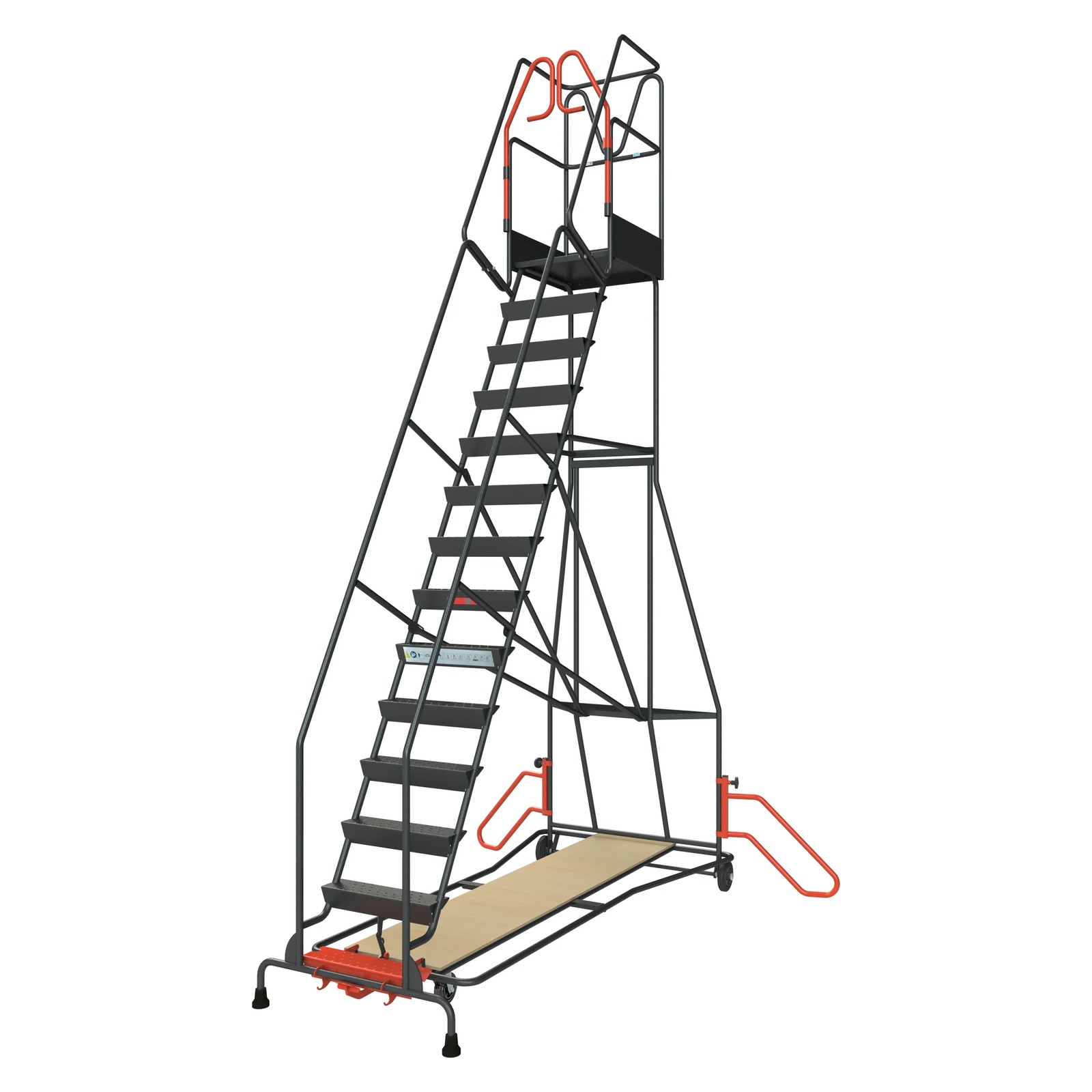 Escabeaux à immobilisation automatique 5 à 15 marches 150 kg - 14 FIMM - 830008819