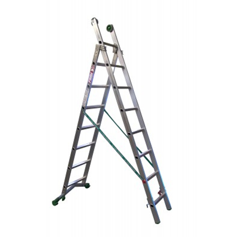 Echelle 2 plans en aluminium 7 + 8 échelons - FIMM - 835007763