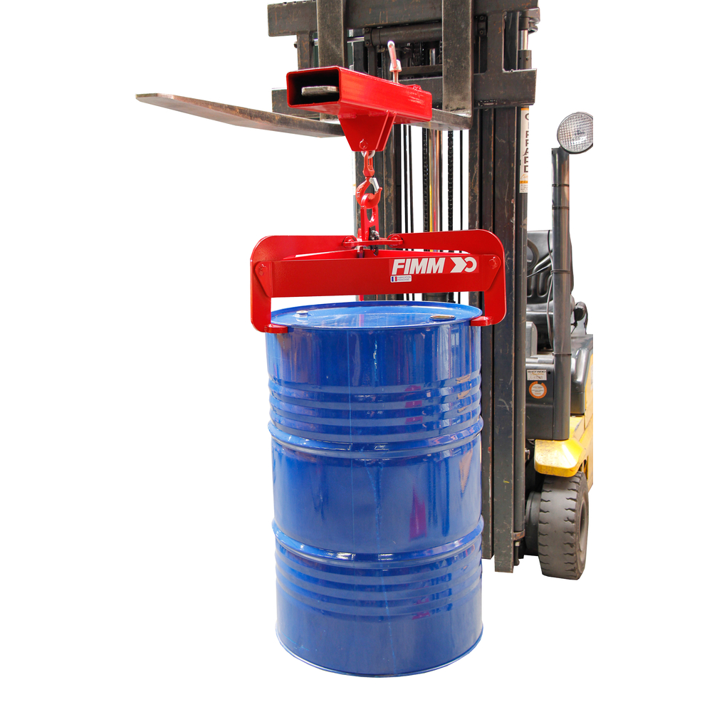 Pince automatique à fûts métal ou plastique à rebord 600 kg FIMM - 840006655