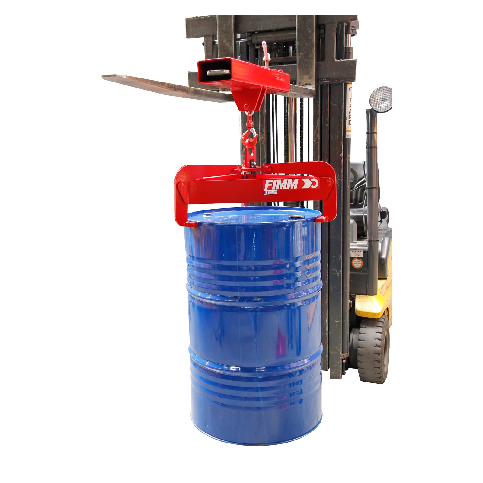 Pince automatique à fûts métal ou plastique à rebord 600 kg FIMM - 840006655