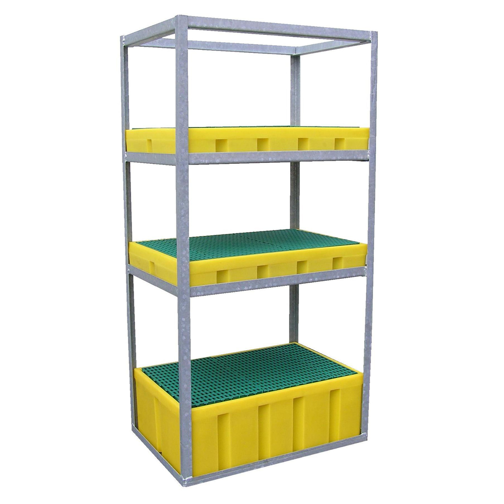 Rayonnage en acier galvanisé pour bacs de rétention PEHD FIMM - 845006006