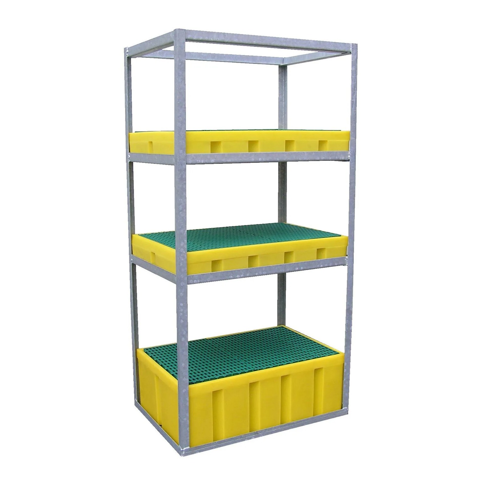 Rayonnage en acier galvanisé pour bacs de rétention PEHD FIMM - 845006006