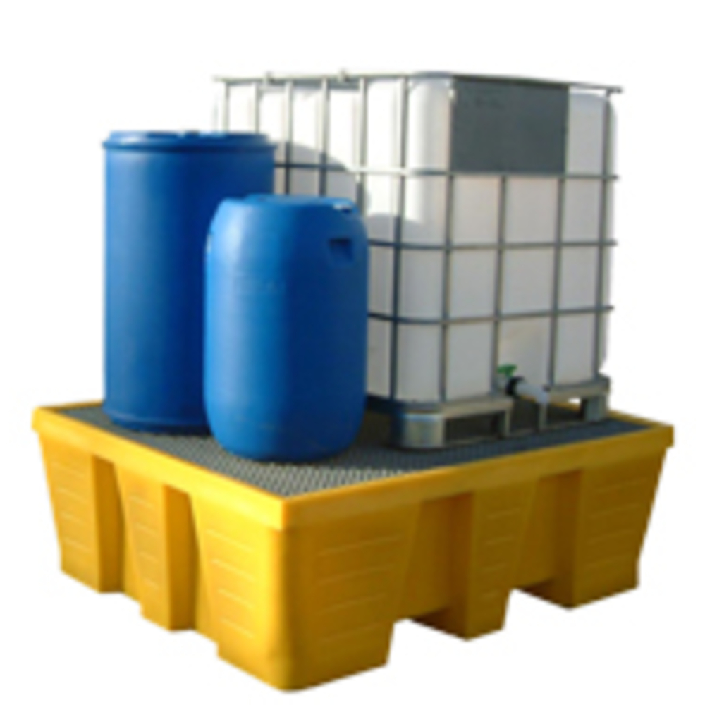 Bac PEHD 1 transicuve 1000 L caillebotis acier galvanisé FIMM - 845006636