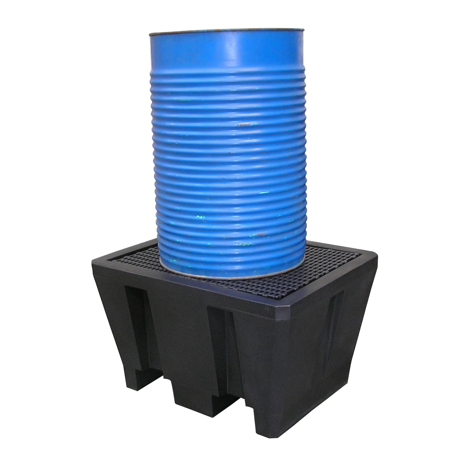 Bac PE recyclé 1 fût 225 L caillebotis acier galvanisé FIMM - 845009503