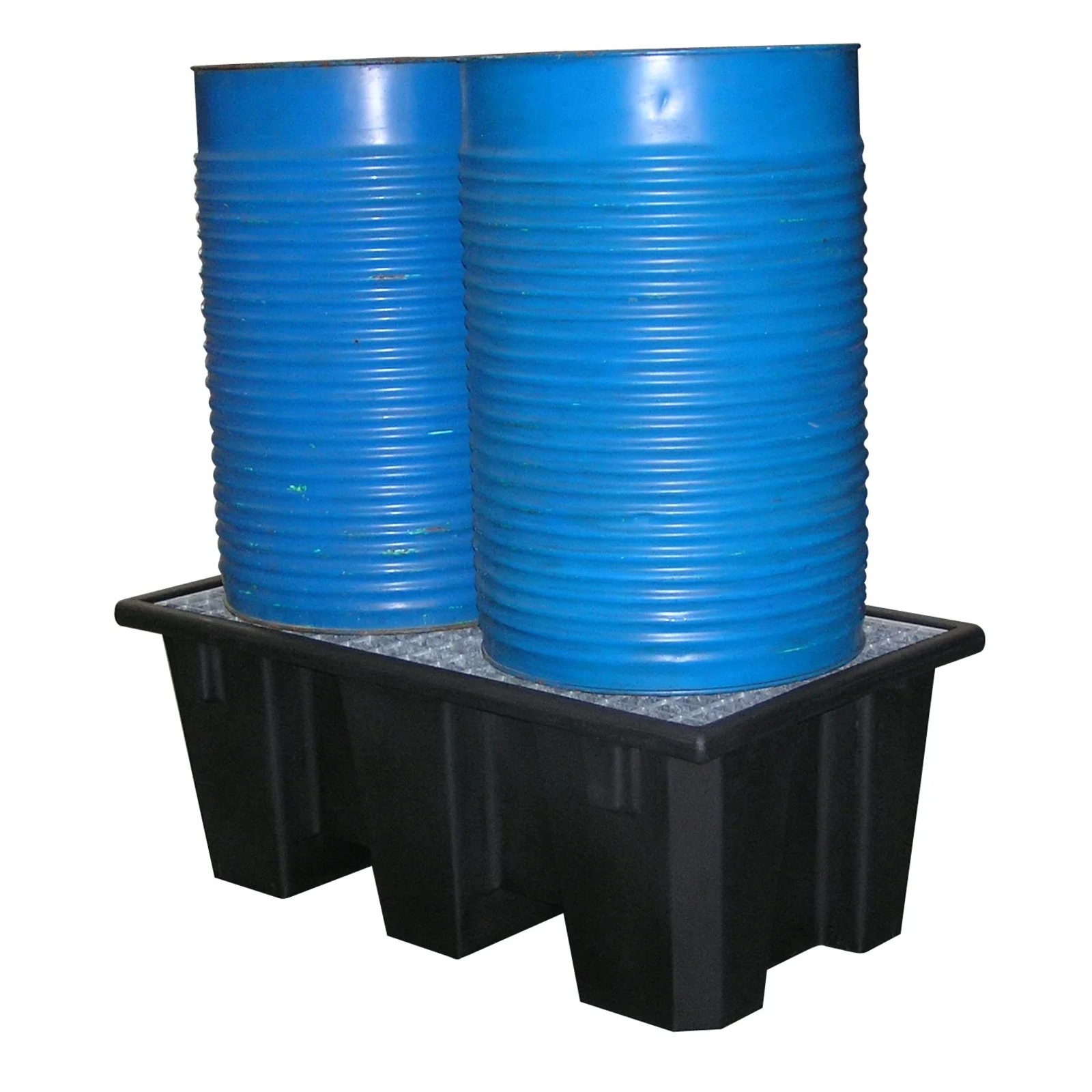 Bac PE recyclé 2 fûts 220 L caillebotis acier galvanisé FIMM - 845009504