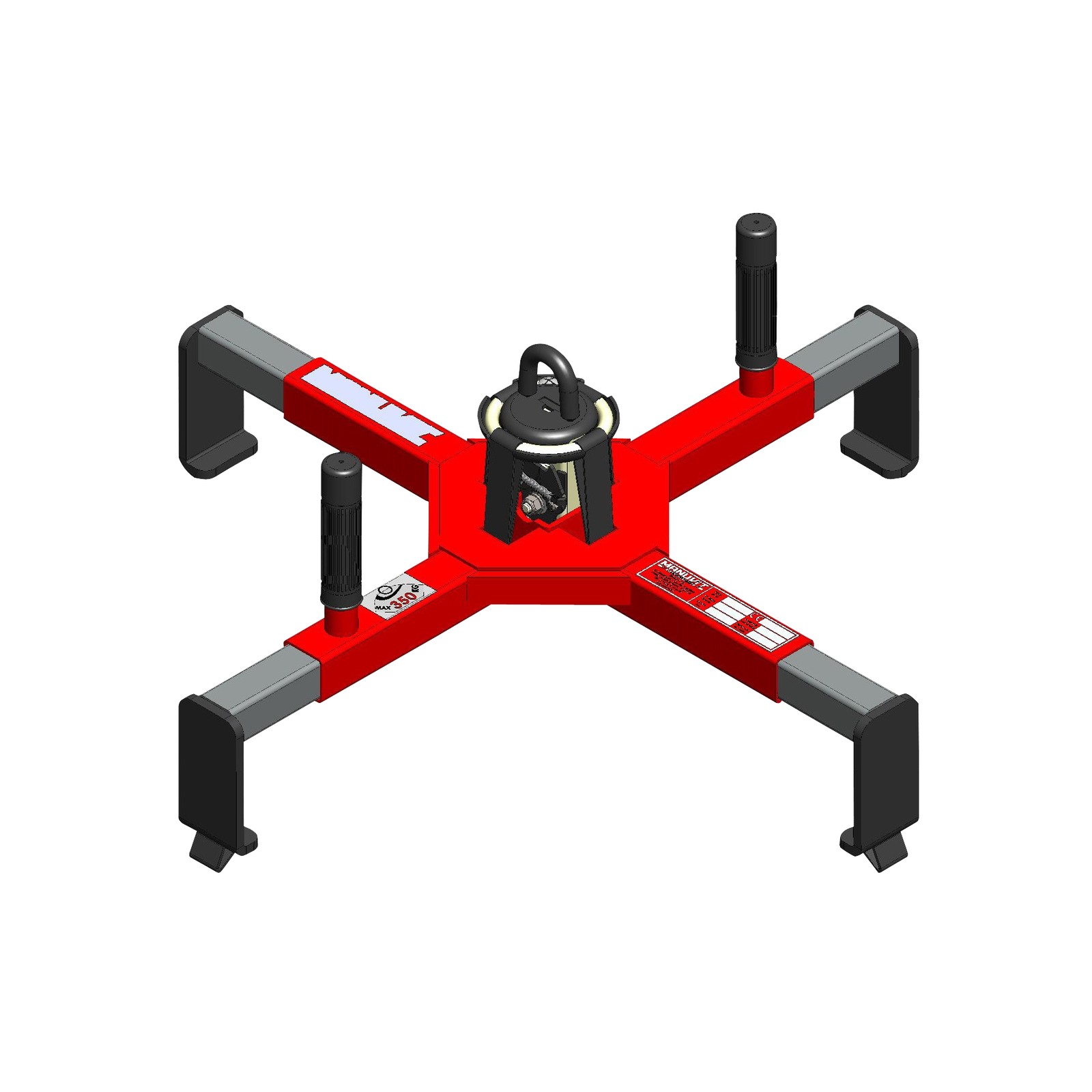 Pince automatique 4 points fût métal ou plastique 350 kg FIMM - 845010415