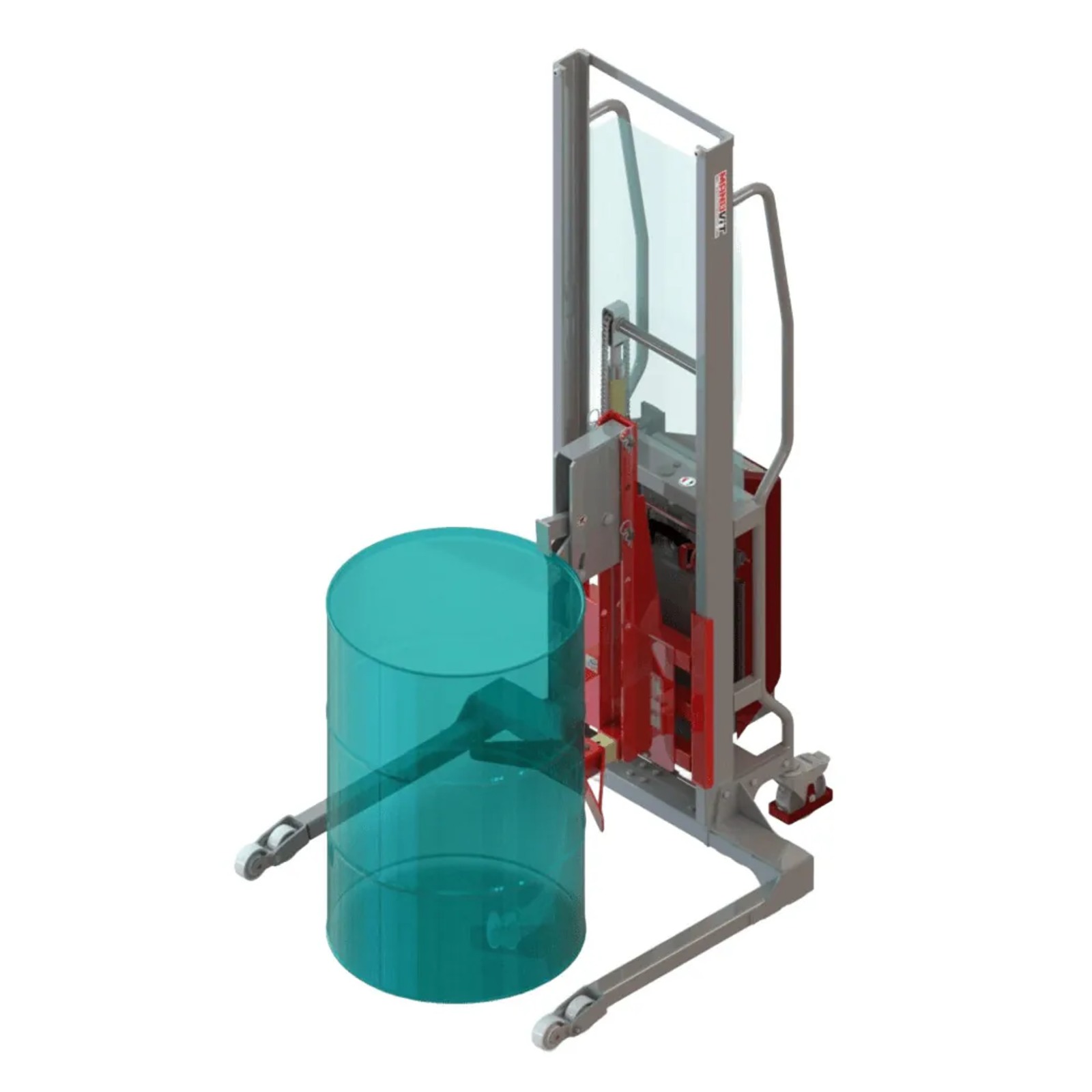 Gerbeur Levfix à levée électrique avec pince automatique 1 fût 350 kg - FIMM - 845010484
