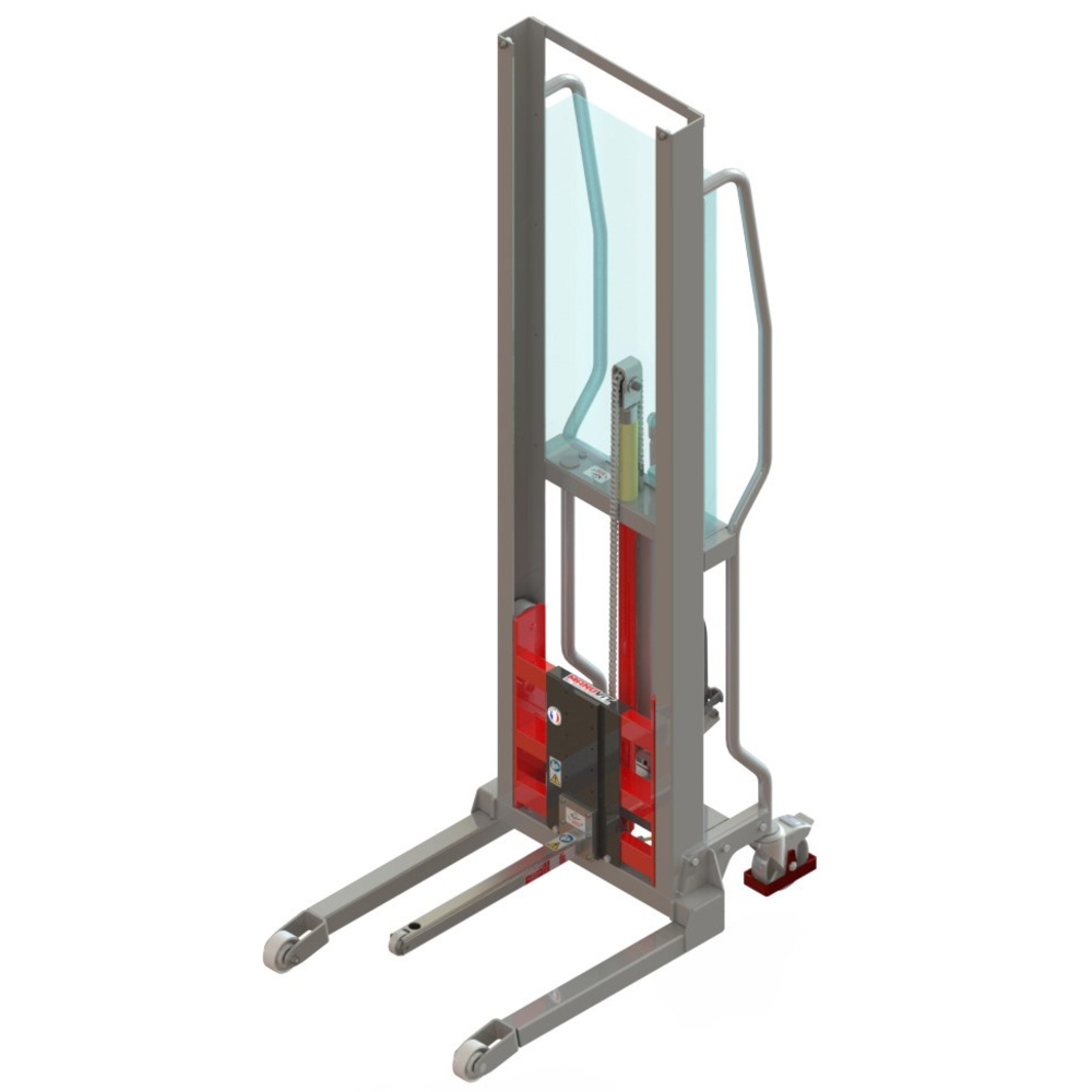 Gerbeur Levfix300 à levée manuelle avec éperon à galet inox, 200 kg - FIMM - 855000964