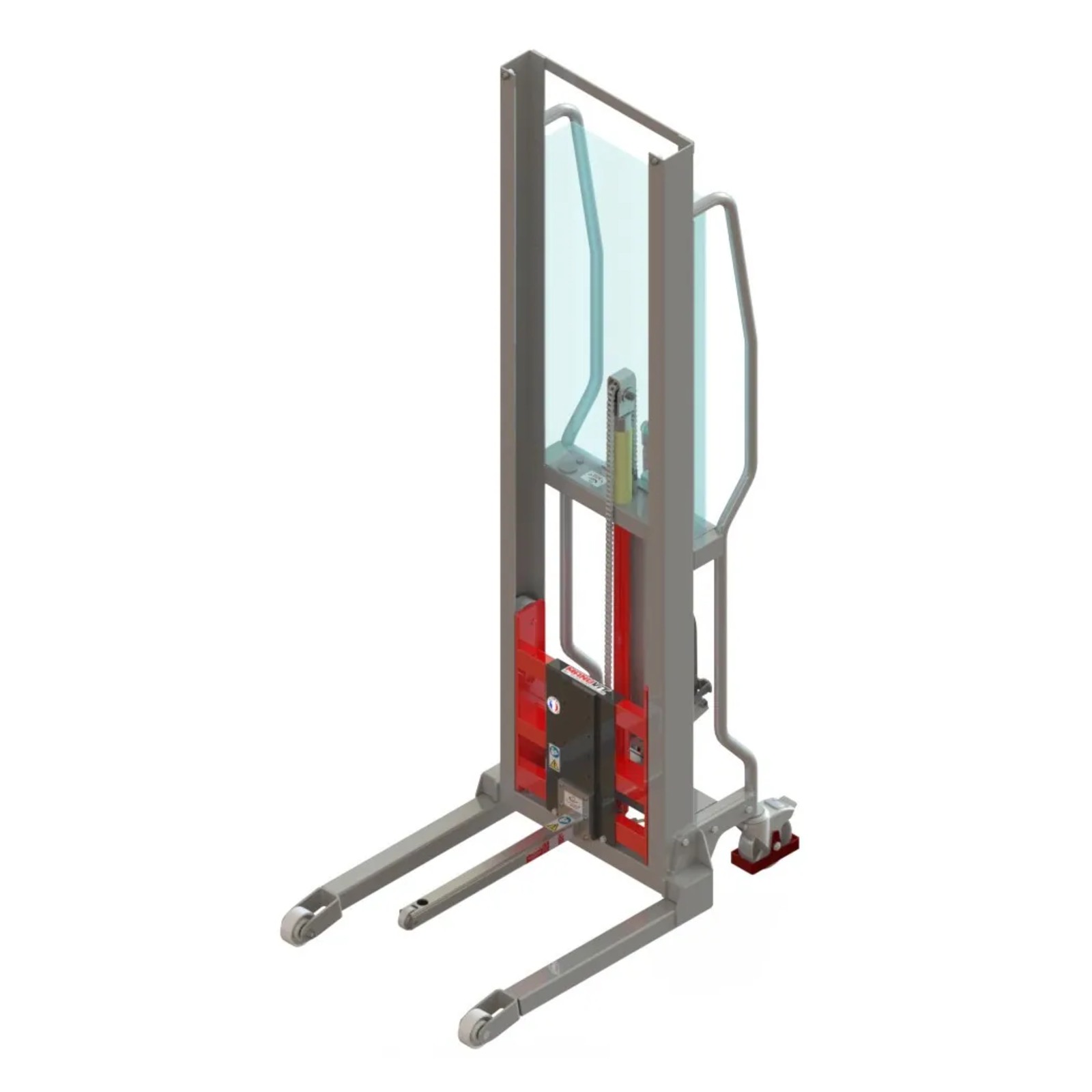 Gerbeur Levfix300 à levée manuelle avec éperon à galet inox, 200 kg - FIMM - 855000964