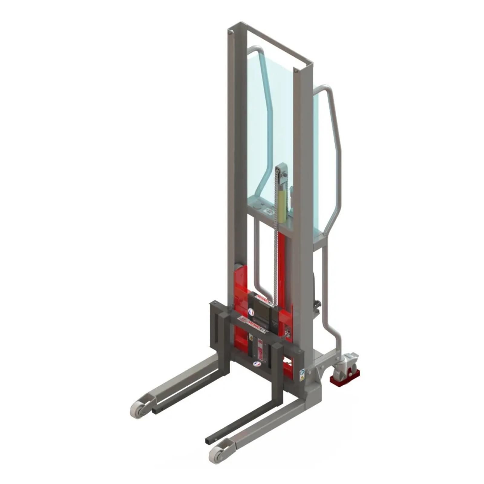 Gerbeur Levfix300 à levée manuelle avec fourches coulissantes, 200 kg - FIMM - 855000966