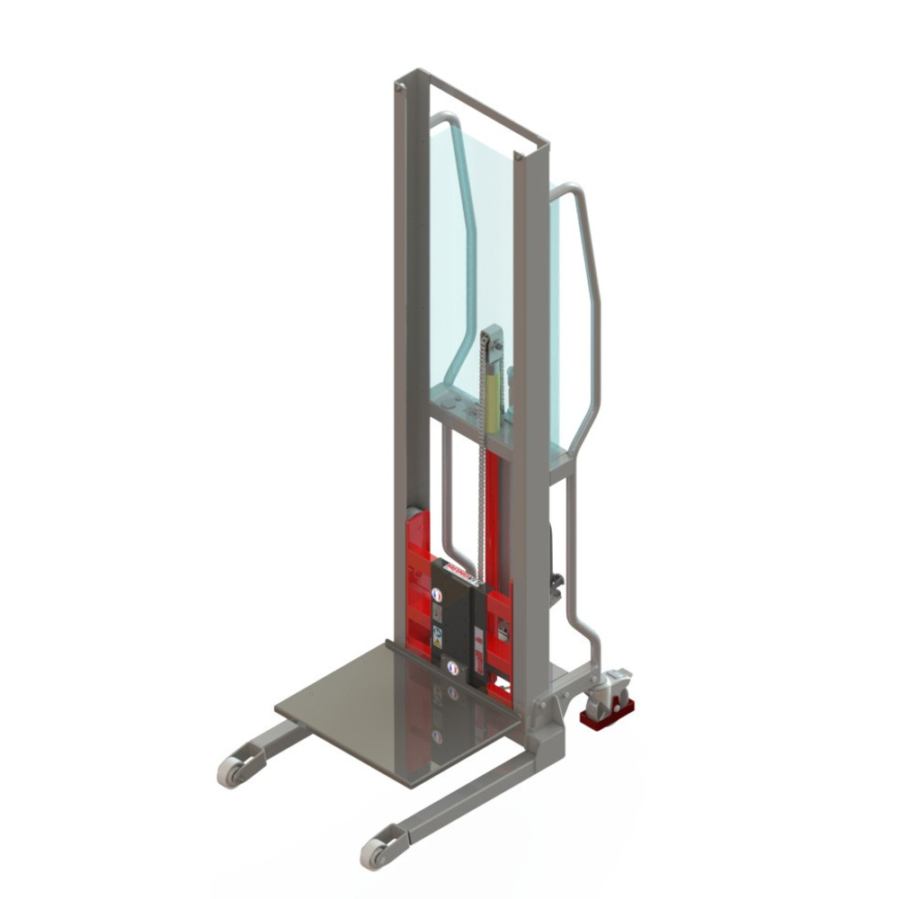 Gerbeur Levfix300 à levée manuelle avec plateau simple inox, 100 kg - FIMM - 855000967