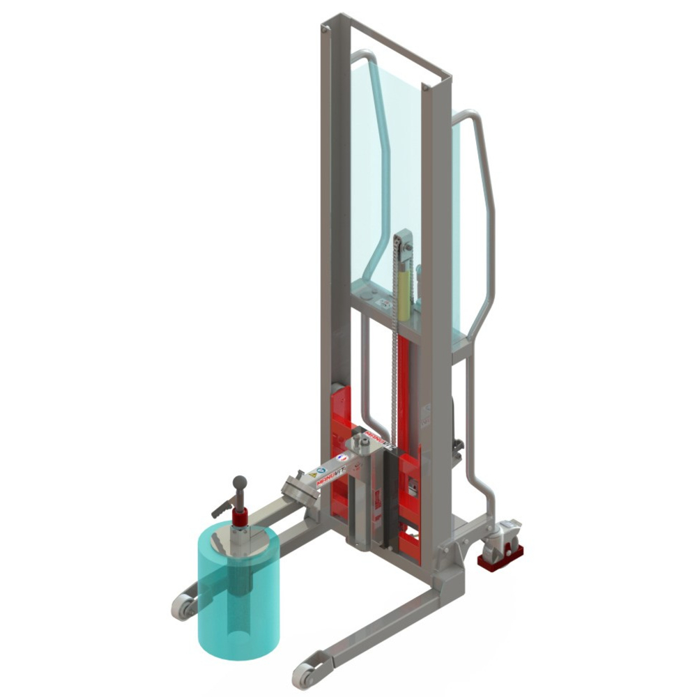 Gerbeur Levfix à levée manuelle avec retourneur de bobines 80 kg - FIMM - 855000968