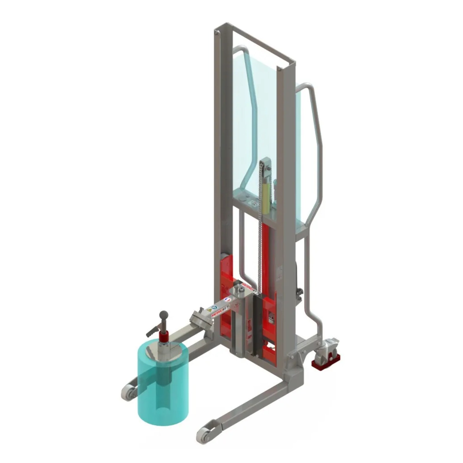 Gerbeur Levfix à levée manuelle avec retourneur de bobines 80 kg - FIMM - 855000968