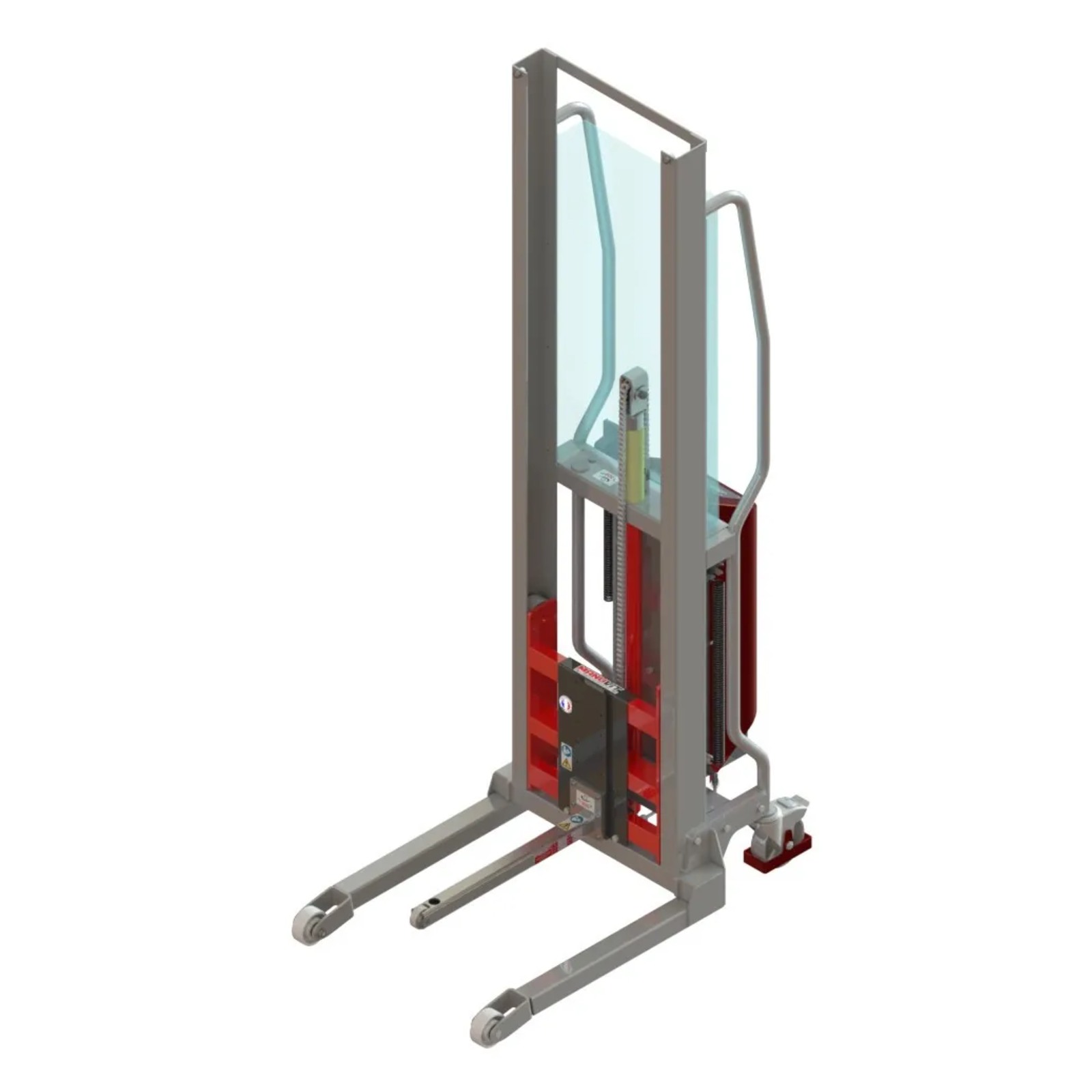 Gerbeur Levfix à levée électrique avec éperon à galet inox 200 kg - FIMM - 855000969