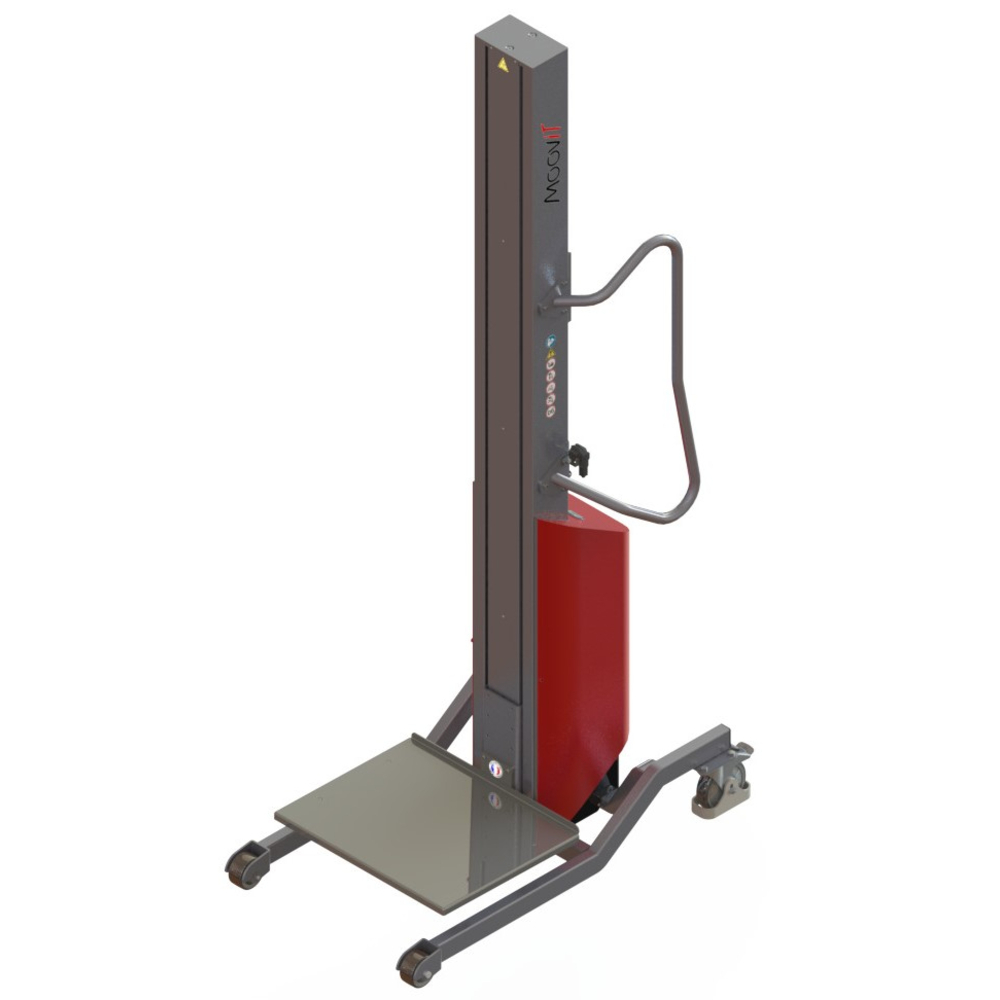 Gerbeur Moovit à levée électrique avec plateau inox - 100 kg - FIMM - 855000975