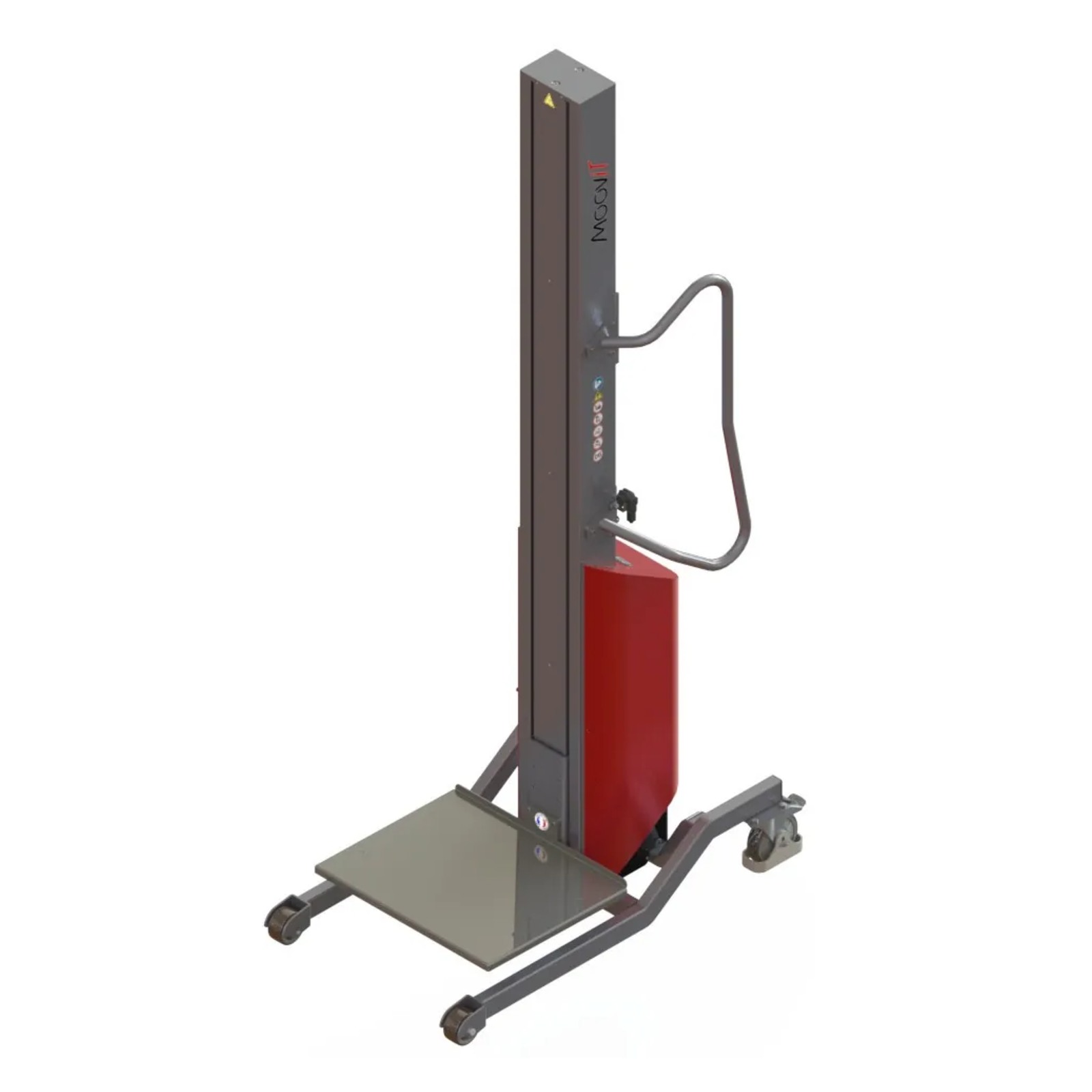 Gerbeur Moovit à levée électrique avec plateau inox - 100 kg - FIMM - 855000975