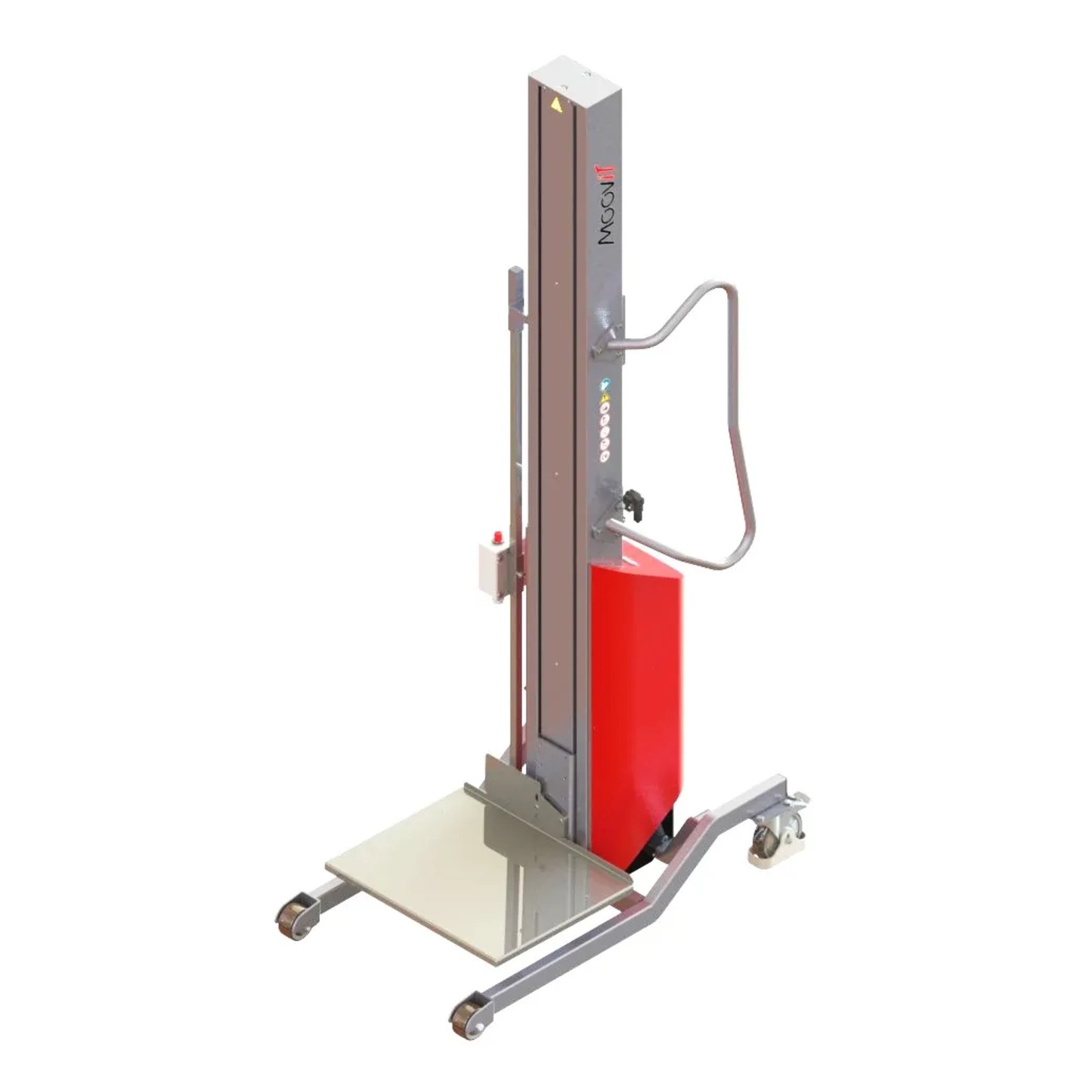 Gerbeur Moovit à levée électrique avec plateau inox à niveau constant - 100 kg - FIMM - 855000976