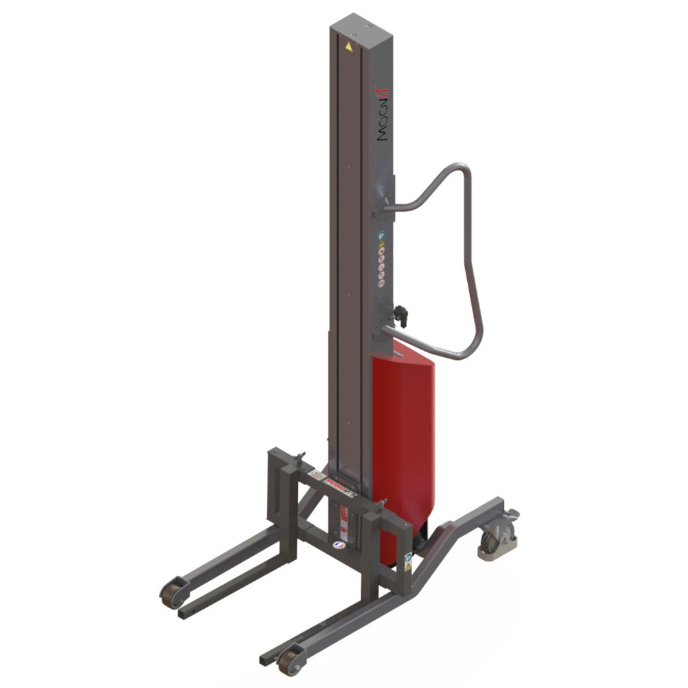 Gerbeur Moovit à levée électrique avec fourches coulissantes - 200 kg - FIMM - 855000979