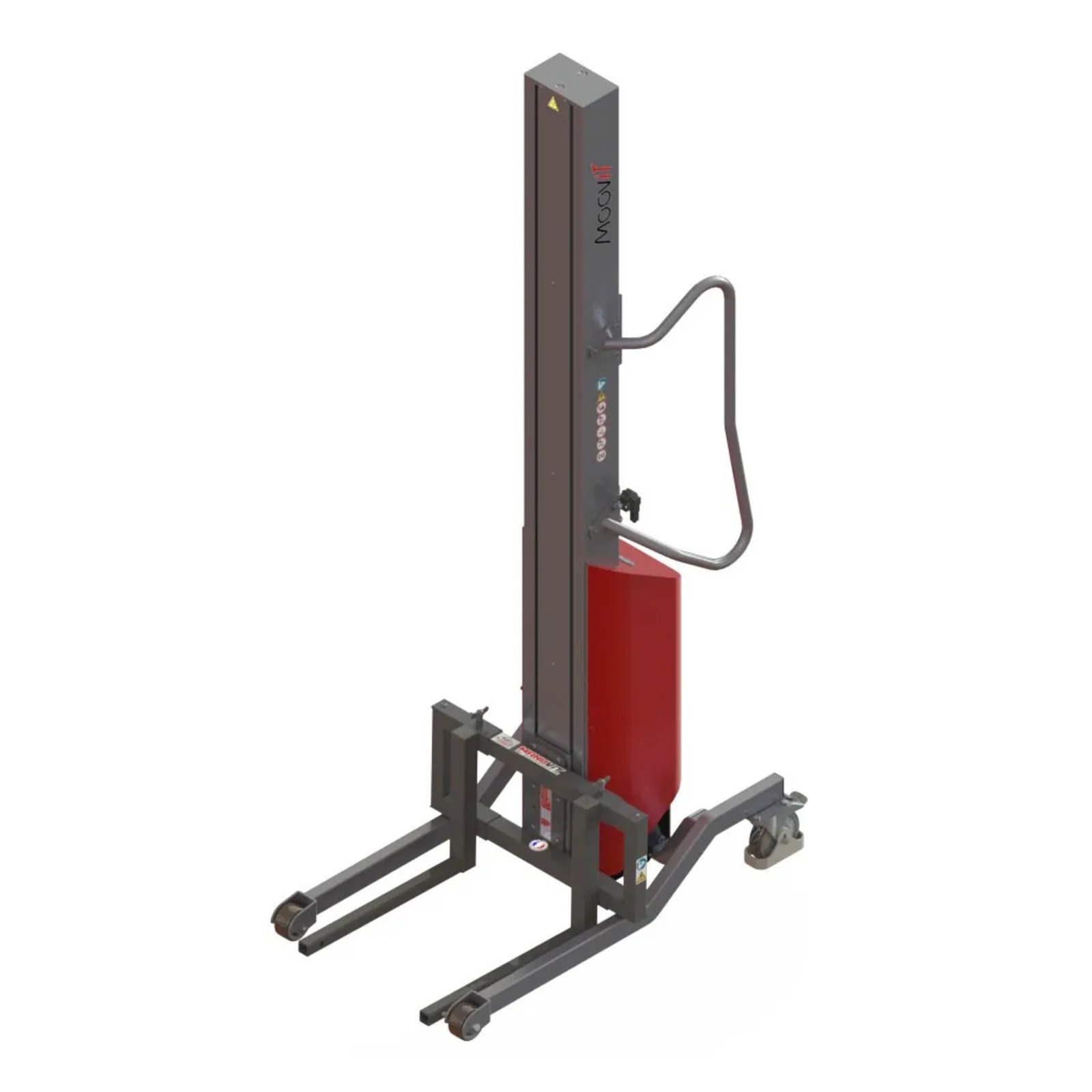 Gerbeur Moovit à levée électrique avec fourches coulissantes - 200 kg - FIMM - 855000979