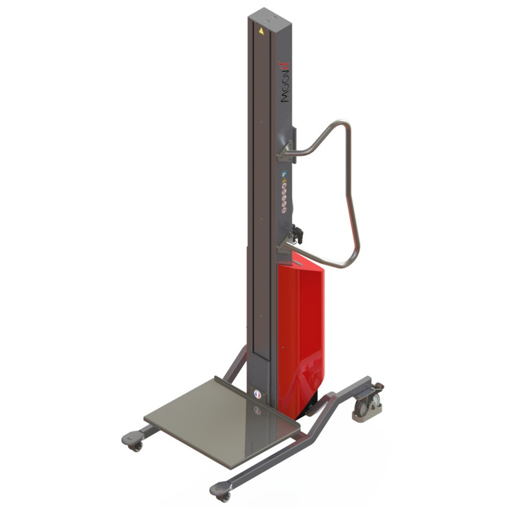 Gerbeur Moovit à levée électrique avec plateau inox - 80 kg - FIMM - 855000984