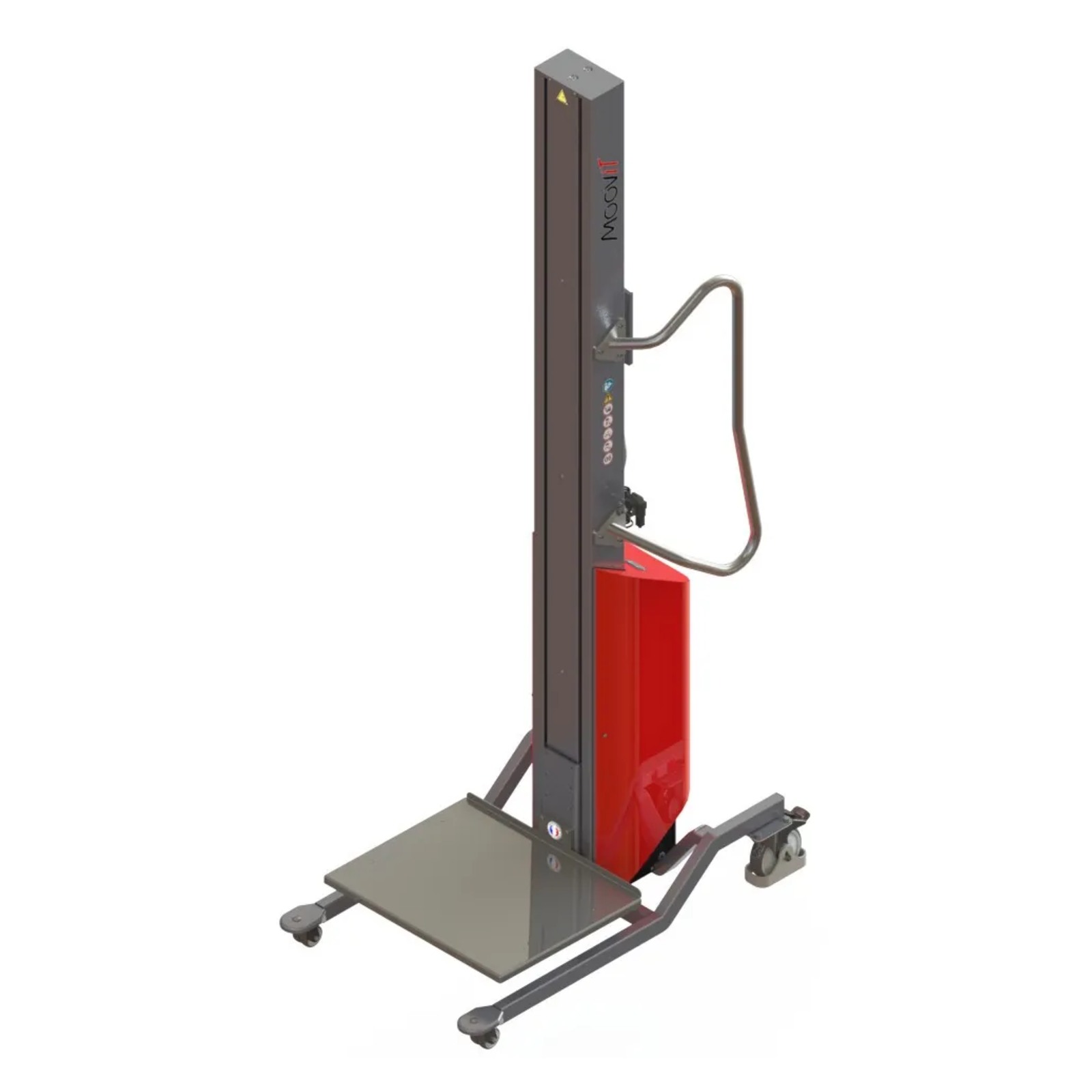 Gerbeur Moovit à levée électrique avec plateau inox - 80 kg - FIMM - 855000984