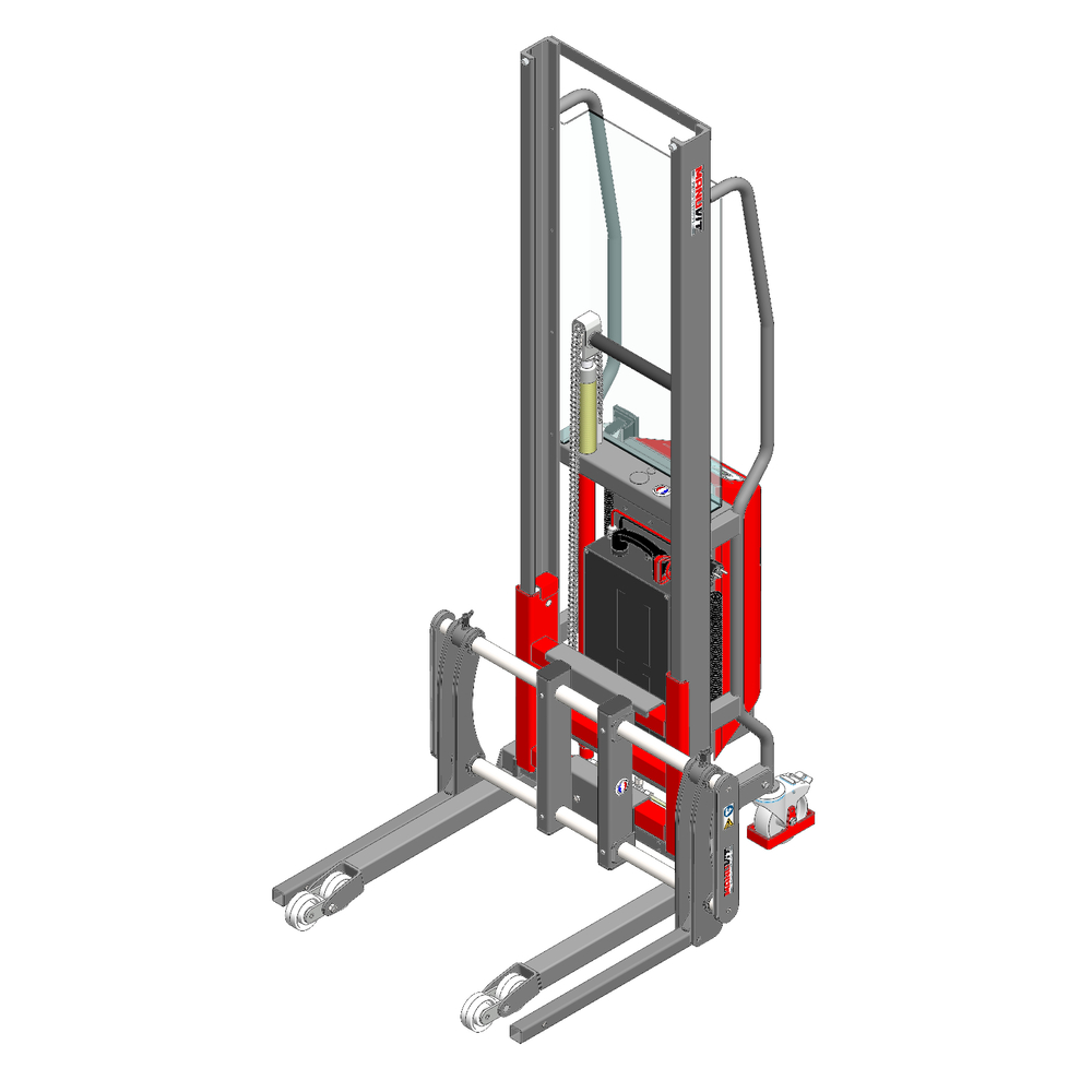 Gerbeur Levfix à levée électrique avec fourches coulissantes - 600 kg - FIMM - 855000999