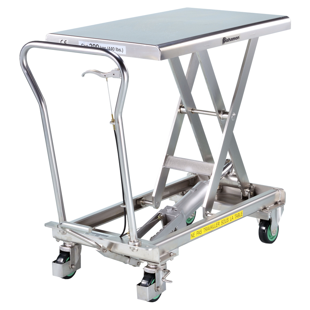 Table élévatrice Bishamon 500 kg simple ciseaux inox 304 FIMM - 855007768