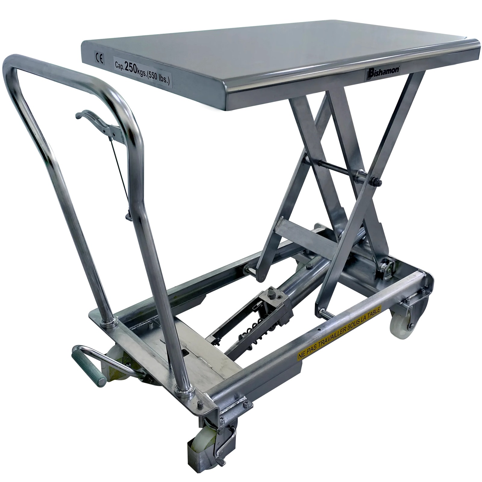 Table élévatrice Bishamon 500 kg simple ciseaux inox 304 FIMM - 855007768
